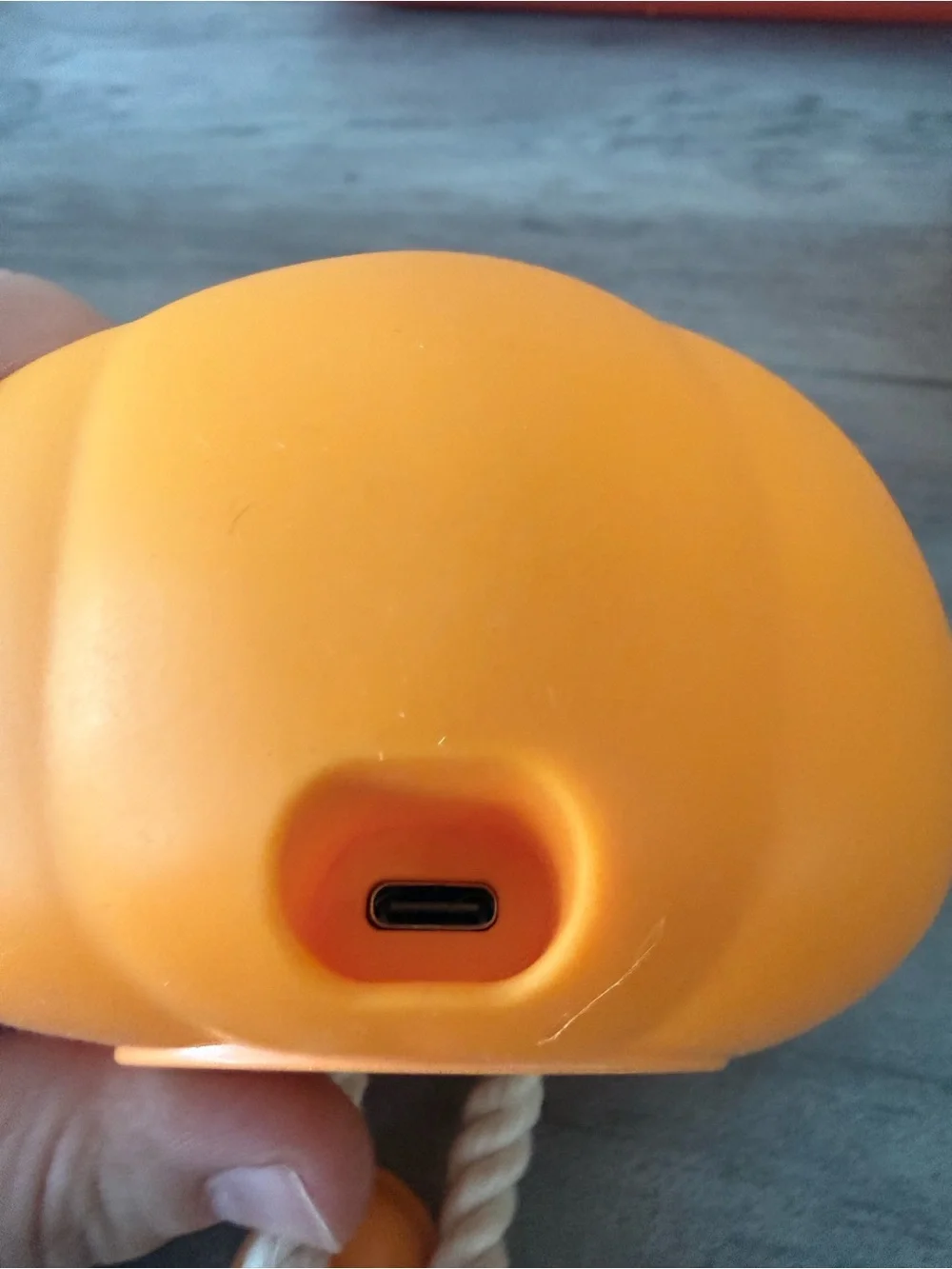 Orange Pumpkin Plush 3 setting night light silicone squishy  - Kids Toy